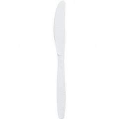 Solo - Extra Heavyweight Plastic Knives - White - Exact Tooling