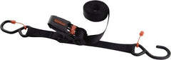 Erickson Manufacturing - 15' Long x 1" Wide, 1,300 Lb Basket Capacity, Polyester Web Sling - Black - Exact Tooling