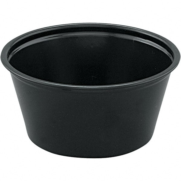 Solo - 2 oz Polystyrene Portion Cups - Black - Exact Tooling