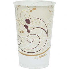 Solo - 16 oz Treated-Paper Cold Cups - White, Beige, Red - Exact Tooling