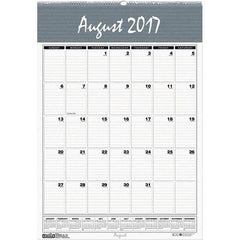 House of Doolittle - 12 Sheet, 12 x 17", Wall Calendar - Blue & Gray - Exact Tooling