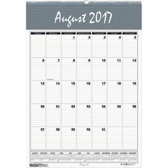 House of Doolittle - 12 Sheet, 15-1/2 x 22", Wall Calendar - Blue & Gray - Exact Tooling