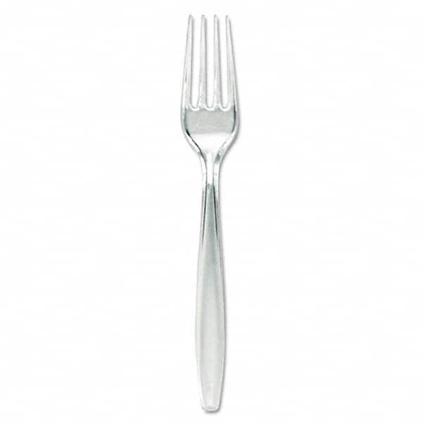 Dixie - Plastic Cutlery, Forks, Heavyweight, Clear - Exact Tooling