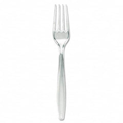 Dixie - Plastic Cutlery, Forks, Heavyweight, Clear - Exact Tooling