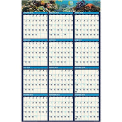 House of Doolittle - 1 Sheet, 24 x 37", Erasable Wall Calendar - Exact Tooling