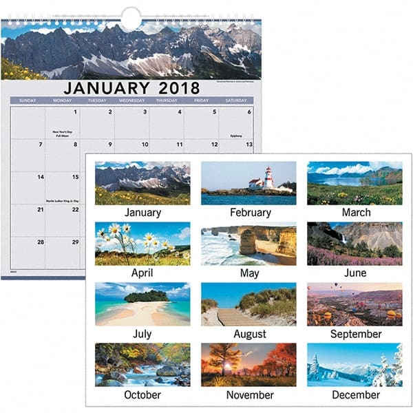 AT-A-GLANCE - 12 Sheet, 12 x 12", Wall Calendar - Exact Tooling