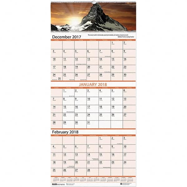 House of Doolittle - 14 Sheet, 8 x 17", Wall Calendar - Scenic - Exact Tooling