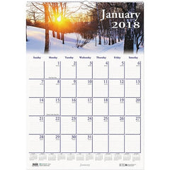 House of Doolittle - 12 Sheet, 12 x 16-1/2", Wall Calendar - Scenic - Exact Tooling