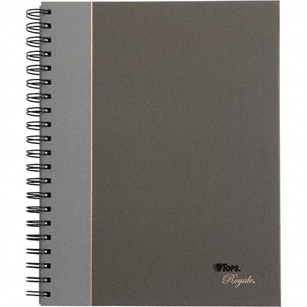TOPS - 96 Sheet, 10-1/2 x 8", Legal/Wide (Style) Business Notebook - Black & Gray - Exact Tooling