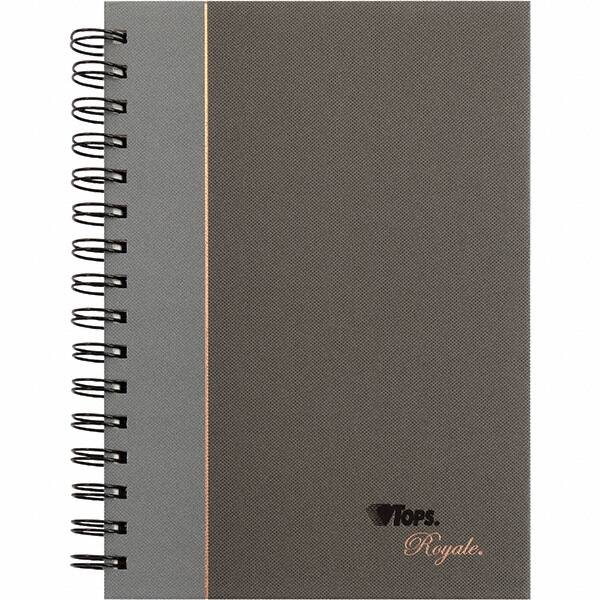 TOPS - 96 Sheet, 5-1/4 x 8 1/4", Legal/Wide (Style) Business Notebook - Black & Gray - Exact Tooling