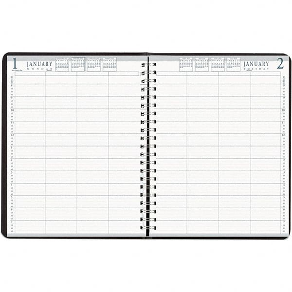 House of Doolittle - 365 Sheet, 8 x 11", Group Daily Appointment Book - Black - Exact Tooling