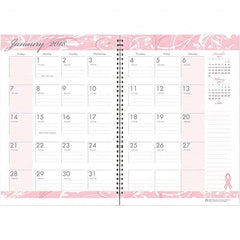 House of Doolittle - 24 Sheet, 7 x 10", Monthly Planner - Pink - Exact Tooling