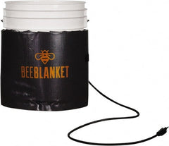 Powerblanket - 1" Long x 11" Wide, Flat, Plastic/Aluminum, Pail Heater - 240 VAC, Flat Back - Exact Tooling