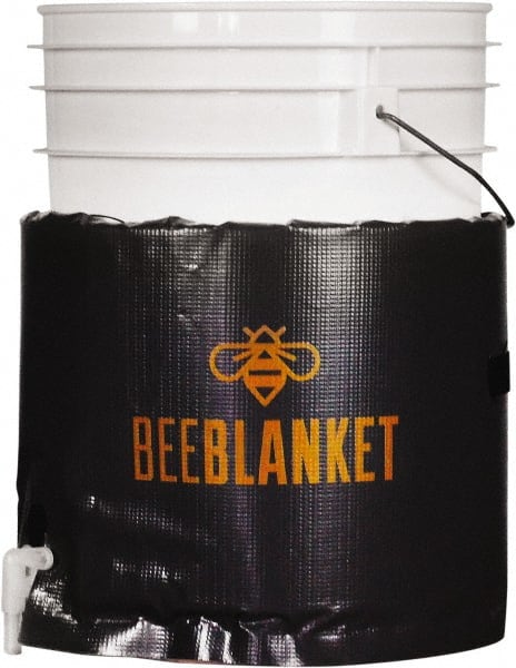 Powerblanket - 1" Long x 11" Wide, Flat, Plastic/Aluminum, Pail Heater - 120 VAC, Flat Back - Exact Tooling