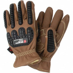 MCR Safety - Arc Flash & Flame Protection Gloves Protection Type: Arc Flash Material Type: Leather or Synthetic Leather - Exact Tooling