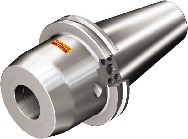 Sandvik Coromant - CAT50 Taper Shank, Hydraulic Tool Holder/Chuck - 76mm Nose Diam, 77mm Projection, 61mm Clamp Depth, 12,000 RPM, Through Coolant - Exact Tooling