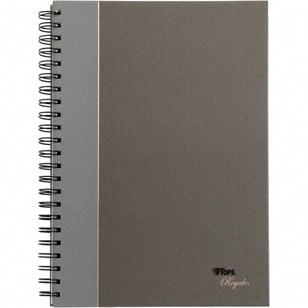 TOPS - 96 Sheet, 8-1/4 x 11-3/4", Legal/Wide (Style) Business Notebook - Black & Gray - Exact Tooling