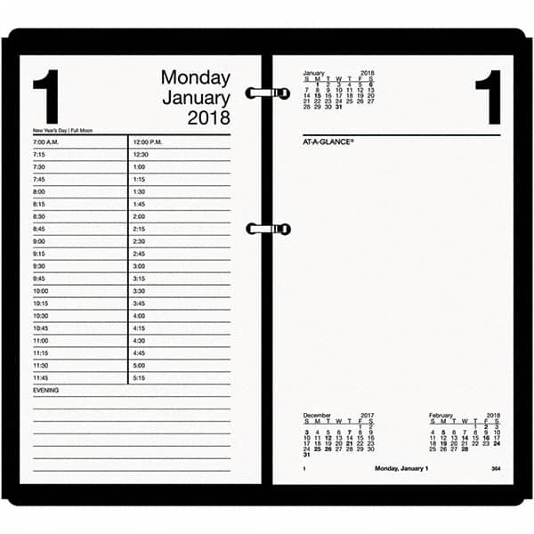 AT-A-GLANCE - 730 Sheet, 4-1/2 x 8", Calendar Refill - White - Exact Tooling