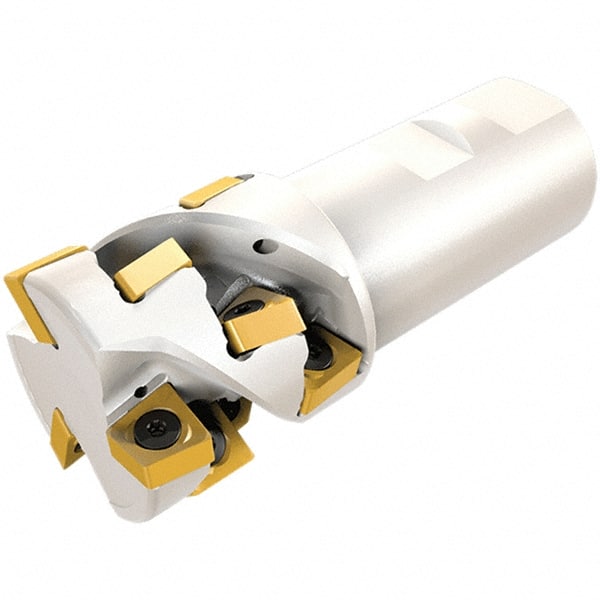 Iscar - Multimaster 16mm Stepped Shank Milling Tip Insert Holder & Shank - T10 Neck Thread, 90mm OAL, Carbide MM S-A Tool Holder - Exact Tooling