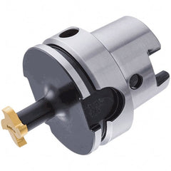 Iscar - Multimaster HSK63A Taper Shank Milling Tip Insert Holder & Shank - 55mm Projection, 0.5984" Neck Diam, T10 Neck Thread, MM S-A Tool Holder - Exact Tooling