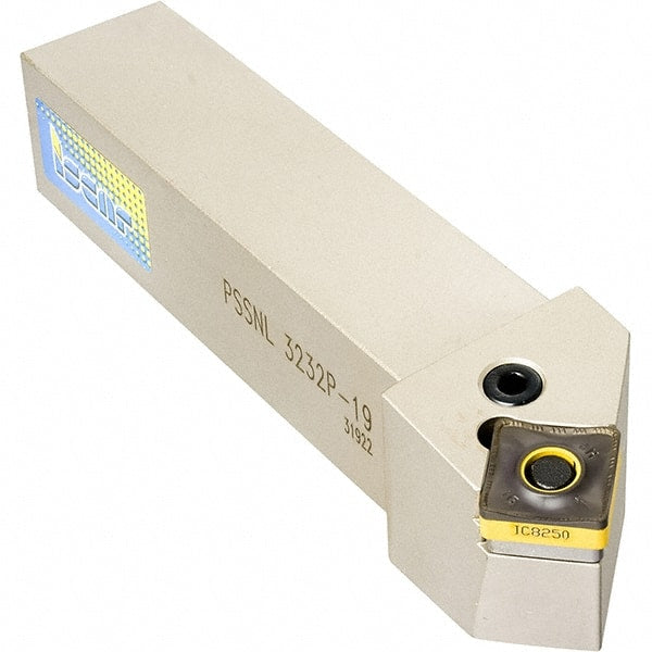 Iscar - PTGN, Left Hand Cut, 3/4" Shank Height x 3/4" Shank Width, Negative Rake Indexable Turning Toolholder - 4-1/2" OAL, Multiple Insert Compatibility, Series Heliturn LD - Exact Tooling