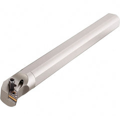 Iscar - 1-1/4" Min Bore Diam, 10" OAL, 1" Shank Diam, A-MDUN Indexable Boring Bar - 1.58" Max Bore Depth, DNMG 33.. Insert, Clamp Holding Method - Exact Tooling