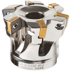 Iscar - Indexable High-Feed Face Mills Cutting Diameter (Decimal Inch): 1.692 Cutting Diameter (mm): 43 - Exact Tooling