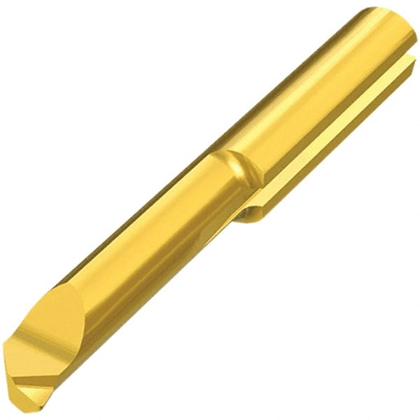 Iscar - 6.8mm Min Bore Diam, 0.6mm Max Bore Depth, 7mm Shank Diam, Chamfering & Corner Radius Boring Bar - 0.006" Corner Radius, Left Hand Cut, Solid Carbide, TiAlN Finish - Exact Tooling