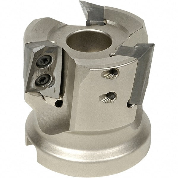 Iscar - 25mm Cut Diam, 0.059" Max Depth, 24mm Shank Diam, Cylindrical Shank Indexable High-Feed End Mill - Screw Holding Method, FF WOMT/WOCT, FF WOMW Insert, FF EW Toolholder, Through Coolant - Exact Tooling