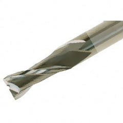 Iscar - 10mm, 22mm LOC, 10mm Shank Diam, 72mm OAL, 2 Flute, Solid Carbide Square End Mill - Single End, TiAlN Finish, Spiral Flute, 30° Helix, Centercutting, Right Hand Cut, Right Hand Flute - Exact Tooling