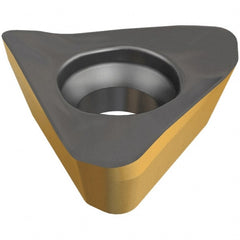 Iscar - HM390 TPCT1003 PDR Grade IC808 Carbide Milling Insert - TiAlN/AlTiN/TiN Finish, 4mm Thick, 7.5mm Inscribed Circle, 0.8mm Corner Radius - Exact Tooling