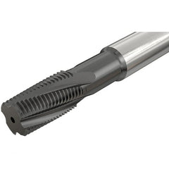 Iscar - M14x1.00 ISO, 12mm Cutting Diam, 4 Flute, Solid Carbide Helical Flute Thread Mill - Internal Thread, 38mm LOC, 84mm OAL, 12mm Shank Diam - Exact Tooling