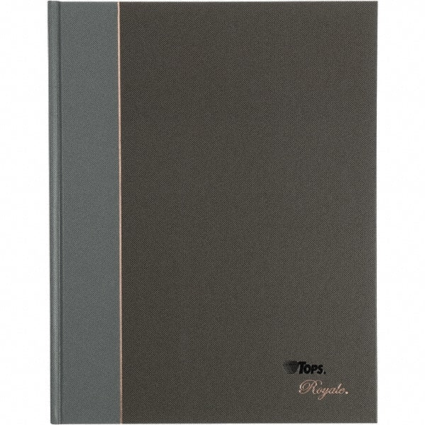 TOPS - 96 Sheet, 10-1/2 x 8", Legal/Wide (Style) Business Notebook - Black & Gray - Exact Tooling