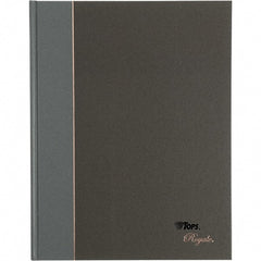 TOPS - 96 Sheet, 10-1/2 x 8", Legal/Wide (Style) Business Notebook - Black & Gray - Exact Tooling