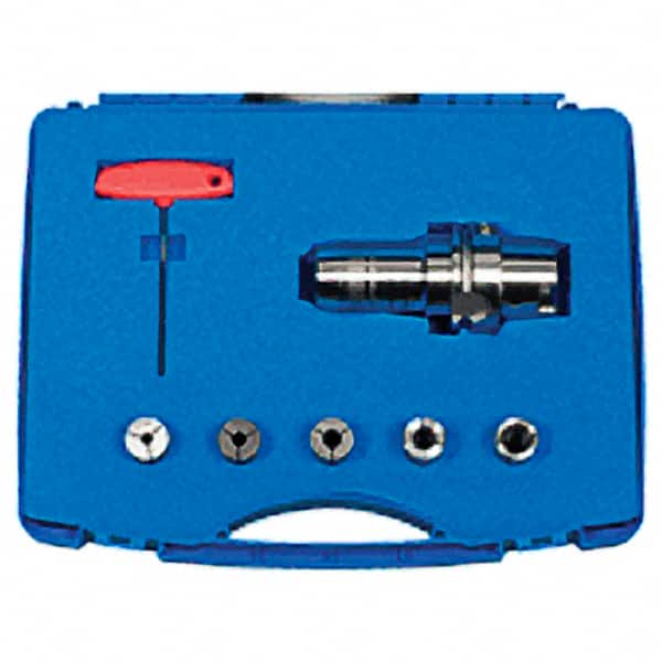 Iscar - 5 Piece, Hydraulic Collet Chuck Kit - Exact Tooling