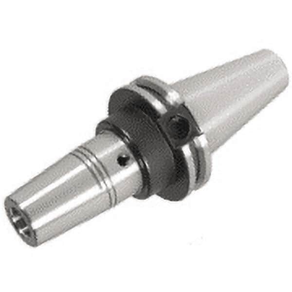 Iscar - 40mm Shank Diam, 1/4" Hole Diam, CAT40 Taper Shank Shrink Fit Tool Holder & Adapter - 3-1/2" Projection, 1.417" Clamping Depth - Exact Tooling