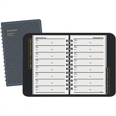 AT-A-GLANCE - 100 Sheet, 4-7/8 x 8", Telephone/Address Book - Black - Exact Tooling
