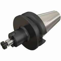 Iscar - BT40 Taper Shank 58mm Pilot Diam Shell Mill Holder - 105mm Flange to Nose End Projection, M16 Lock Screw - Exact Tooling