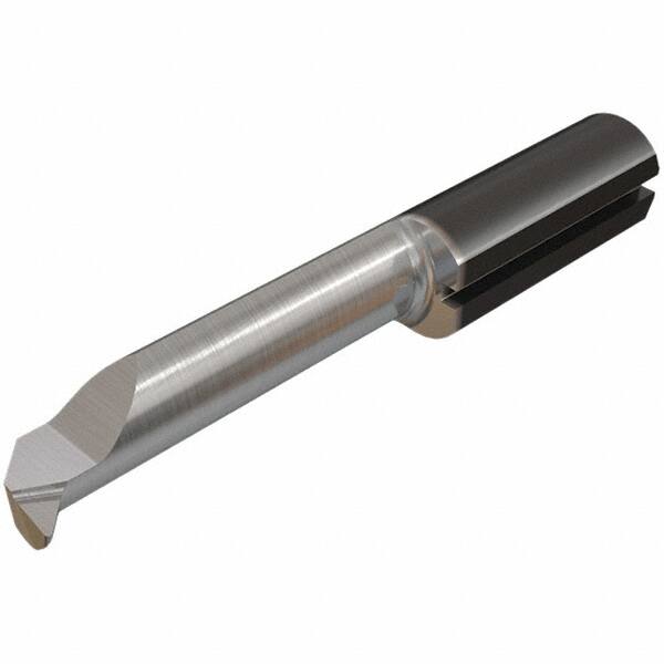Iscar - 6mm Min Bore Diam, 0.3mm Max Bore Depth, 4mm Shank Diam, Corner Radius & Profile Boring Bar - 0.006" Corner Radius, Left Hand Cut, Solid Carbide, TiAlN Finish - Exact Tooling