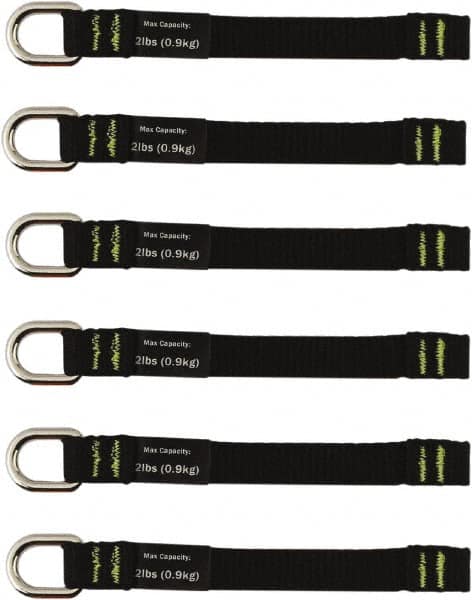Ergodyne - 5-1/2" Tool Tether - Sealing Tape Connection, 6" Extended Length, Black - Exact Tooling