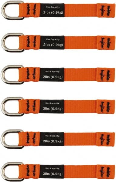 Ergodyne - 4-1/2" Tool Tether - Sealing Tape Connection, 5" Extended Length, Orange - Exact Tooling