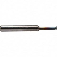 Emuge - 32 Max TPI, Internal Single Profile Thread Mill - 0.492" Cut Diam, 3/16" Shank Diam, 3 Flute, 1-3/4" OAL, TiCN Finish - Exact Tooling