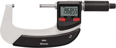 Mahr - 2"" Min Carbide-Tipped IP65 Rapid Measurement Electronic Outside Micrometer - Exact Tooling