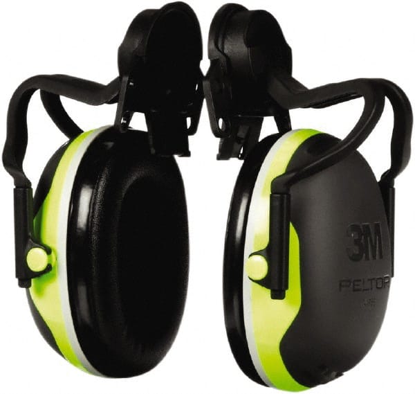 3M - Hard Hat Cap Mounted Black Earmuffs - 26 NRR Rating - Exact Tooling