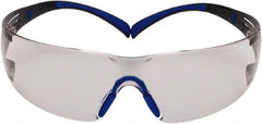 3M - Indoor/Outdoor Gray Lenses, Frameless Safety Glasses - Anti-Fog, Blue/Gray Frame, Size Universal, Wrap Around - Exact Tooling