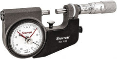 Starrett - Mechanical Indicating Micrometers Minimum Measurement (Inch): 0 Maximum Measurement (Inch): 1 - Exact Tooling