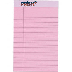 TOPS - 50 Sheet, 5 x 8", Narrow Legal Pad - Pastel Pink - Exact Tooling