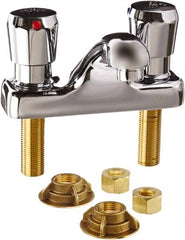 Zurn - Integral, Metering Faucet, Chrome Plated Deck Mount, Lavatory Metering Faucet - Push Button Handle - Exact Tooling