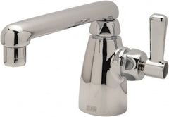Zurn - Swing Spout/Nozzle, Two Handle, Chrome Plated Single Hole Mount, Laboratory Faucet - Lever Handle - Exact Tooling
