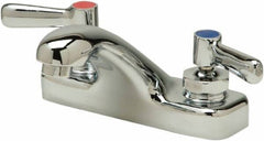 Zurn - Integral, Two Handle, Chrome Plated Deck Mount, Laundry Faucet - Lever Handle - Exact Tooling